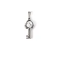 Stainless steel rhinestone key pendant, elegant minimalist DIY clavicle chain jewelry piece. - Key Style (XZY01-Steel)