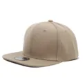 Gorra de beisbol snapback de ala plana caqui para hombres y mujeres, sombrero de sol casual. - Ajustable / Caqui