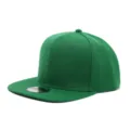 Gorra de béisbol verde de ala plana, sombrero hip hop elegante para hombres y mujeres. - Ajustable / Verde