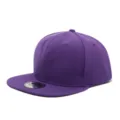 Gorra de béisbol snapback de ala plana morada, estilo hip hop para hombres y mujeres. - Ajustable / Púrpura