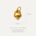 Goldener Edelstahl Fuchs Kopf Anhänger DIY Schmuckstück Halskette Zubehör minimalistisch. - Fuchskopf (O-Kette)