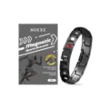 HOEXE magnetic sports bracelet, durable zinc alloy black fashion wrist accessory for daily wear. - Black Magnetic Bracelet / 1 Piece/Pack