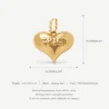 Pendentif Cœur Embossé Lettre SPICY Doré (8)