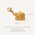 Polierte Kamera (YKBS26032078GK) / Gold Kamera Anhänger