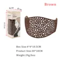Hollow Matte Anti-Slip Style / Standard Box Packaging / Brown