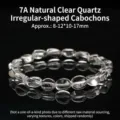 Barile Irregolare / Bracciale Caramella Cristallo Bianco Naturale 7A