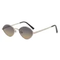 Silver Frame Gray-Brown Photochromic Lens (Non-Polarized)