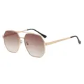 Gold Frame Double Brown Photochromic Lens (Non-Polarized)