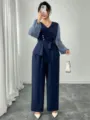 1XL / Μπλούζα Και Παντελόνι / Ναυτικό Μπλε