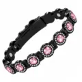 YXMZ Black with Pink Rhinestones