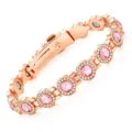 YXMZ Rose Gold with Pink Rhinestones