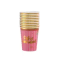 9.5oz Gold Stamping Christmas Paper Cups (Pack of 10)