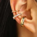 Pendientes de Cartílago de Tres Piezas (A-1049) / Dorado