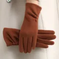 One Size / De-Velvet Three-Button / Caramel color