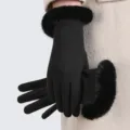 Seven-character hairy mouth-black / One Size
