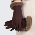 Seven-character hairy mouth-cocoa brown / One Size
