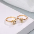 J00035 8MM Zirconia Klauw / KC Goud