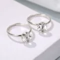 J00035 8MM Zirconia Klauw / Wit K/Zilver
