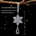Clear Snowflake Pendant Style A