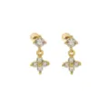 925 Silver / Gold (White Stone)