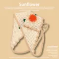 One Size / Sunflower Pattern / Beige Yellow