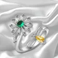 Verstellbare Öffnung / Grüne Biene Und Gänseblümchen