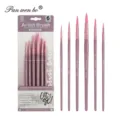 6 Pièces Rond Manche Rose Pinceau (HB519B)