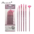 6 Pièces Mixte Manche Rose Pinceau (HB519F)