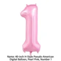 Number 1 / 40 Inch (With Individual Packaging) / Pink