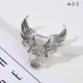 4# Antique Silver Rhinestone Winged Skull