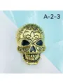 13# Gold Vintage Carved Skull