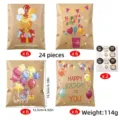 Geburtstag Ballon Stil (24 Stück Set)