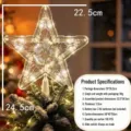Stile Stella a Cinque Punte (Portabatterie 2 AA) / 23cm / Colore Caldo
