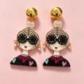 2610018 ball head girl earrings