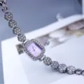 Square Silver Purple