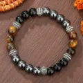 Black Agate Tiger Eye Hematite Style (ZJ14535)