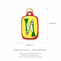 No.19 Square Tag Green Small Fish Only (Without Chain)