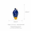 Style 1 Pot Bleu Foncé (Pendentif Uniquement)
