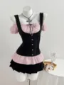 Black Patchwork Pink