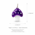 No. 9 Purple Mushroom Pendant / Purple White Mushroom