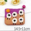 Five Sheep Purple Yellow