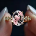 Size 7 / Heart Butterfly / Gold