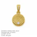 Gitter Runde Platte Stil / Gold