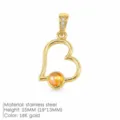Hohler Herzstil / Gold