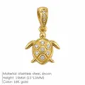 Schildkröten-Design / Gold