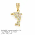 Kleine Delfinform / Gold