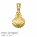 Kleine Muschel / Gold