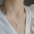 Irregular Metal Pearl Choker (XL1507-1)