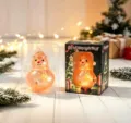 Bonhomme de Neige de Noël Style / Bonhomme de Neige Rose à Paillettes