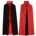 120cm / Stand Collar Double Layer Cape